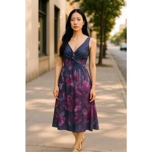 NWT!‎ "NEIMAN MARCUS FOR TARGET" Lela Rose Hi Low Dress SZ 6 Babydoll Watercolor